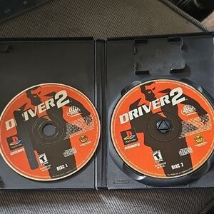 PS1 Driver2 Video Game Discs Set Of 2